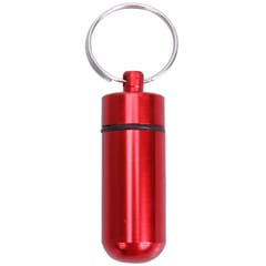 10 PCS Portable Sealed Waterproof Aluminum Alloy First Aid Pill Bottle with Keychain