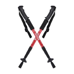 Folding Adjustable Crutch / Walking Stick with Compass, Height: 0.5-1.1m
