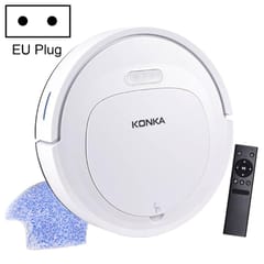KONKA KC-V88(WJ) 18.5W Low-noise Household Intelligent Remote Control Automatic Cleaning Sweeping Robot, Suction: 1800pa, EU Plug(White)