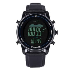 Outdoor Fishing Watch 10ATM Waterproof Sport Watch with (black dial frame)