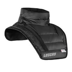 LYSCHY Winter Motorcycle Scarf Warm Waterproof Windproof (Black)