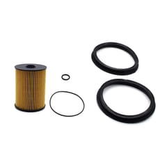 Fuel Filter Kit with O-Rings & Seals Replacement for BMW (Black)