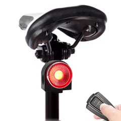 Anti-theft Bike Alarm Rear Light Wireless Remote Control (Black&Red)