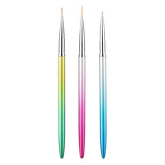 3PCS Nail Liner Pen Kit for Drawing Lines Details Stripes (Multicolor)