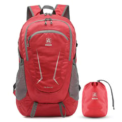 45L Hiking Backpack for Men and Women Lightweight Foldable (Red)