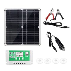 18V/15W Monocrystalline Solar Panel Kit Dual USB Phone