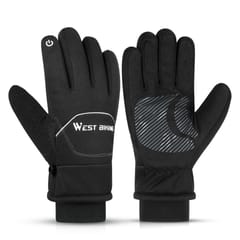 Waterproof Bike Gloves Winter Warm Touching Screen Cycling