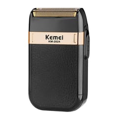 KEMEI Electric Shaver Reciprocating Double Cutter Heads (Black)