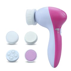 5 In 1 Electric Face Brush Facial Cleansing Brush Face (Pink)