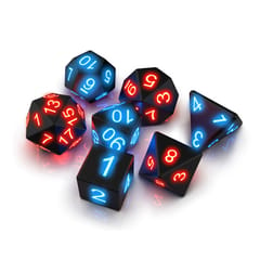 7pcs Electronic Dices Glowing Dices for Camping Hiking