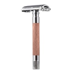 1PC Double Edge Safety Razor with Long Natural Rotatable