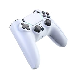 Wireless Controller for Game Compatible with PS4/Pro/Slim (White)