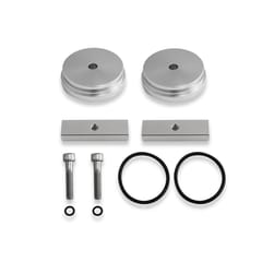 2pcs Cummins Billet Aluminum Freeze Plug Kit Replacement for (Silver)