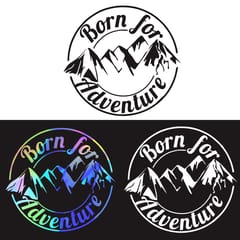Mountain Decal, Car Vinyl Sticker Reflective Mountain