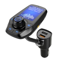 Car MP3 Music Player QC3.0 Dual USB Car Charger BT Wireless (Black)