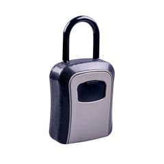 Key Storage Lock Box with Dust Cover Aluminum Alloy 4-Digit