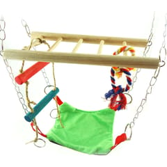 Hamster Swing Bed Toys Hamster Ladder Bird Hanging Ladder (Multicolor)