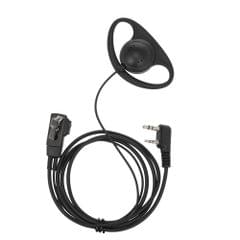 Universal 2Pin Finger PTT Earpiece with Microphone Headset for Kenwood BAOFENG Retevis Two Way Radio Walkie Talkie Two Pin K Plug