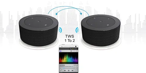 Portronics Portable Stereo Speaker With TWS Sound Cake