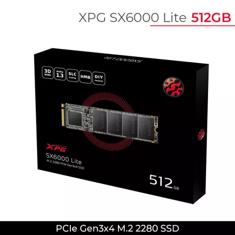 SSD 512 GB M.2 NVME A-DATA XPG SX6000 Lite