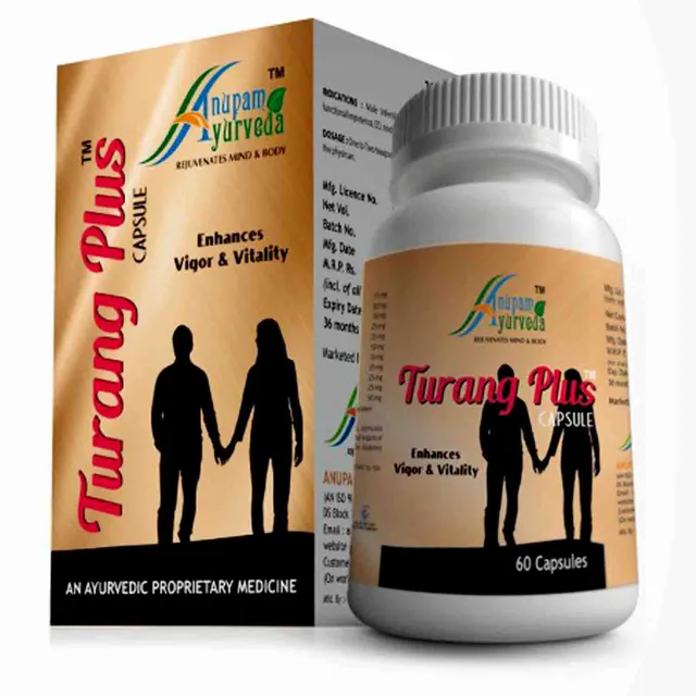 Anupam Turang Plus Capsules (20 X 60 capsules) along with shipping to Canada