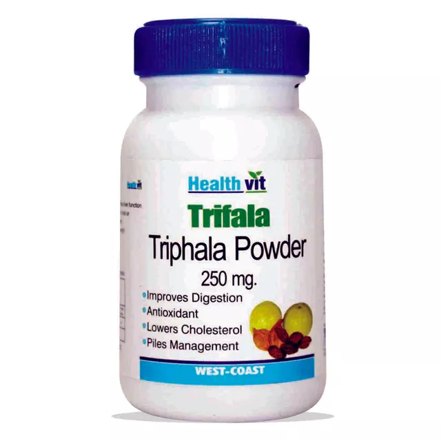 HealthVit Trifala Triphala Powder 250mg (2 X 60 Capsules)