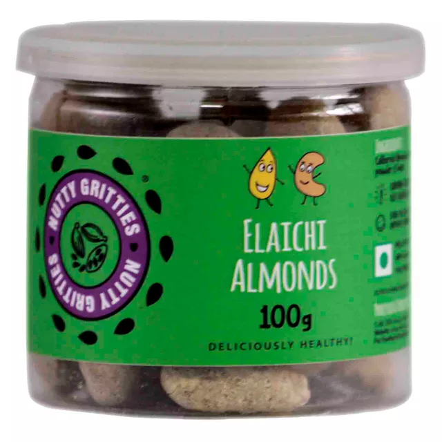 Nutty Gritties Elaichi Almonds (180gm)