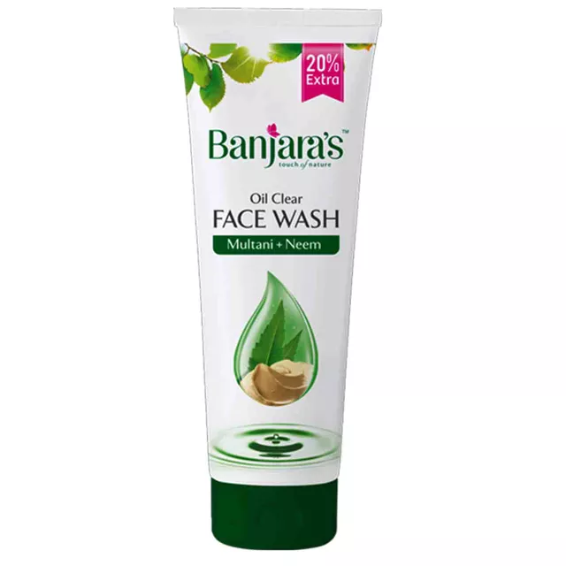 Banjara's Oil Clear Face Wash - Multani + Neem (2 X 100ml)