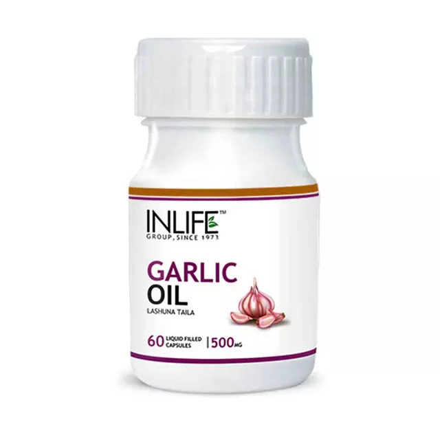 Inlife Garlic Oil Supplement 500mg (60 Capsules)