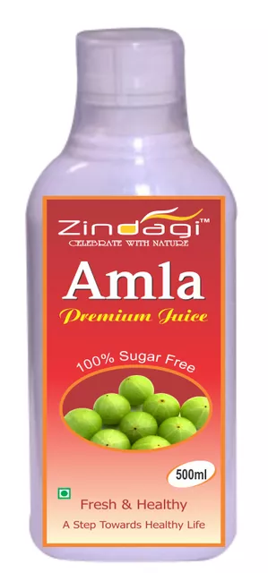 Zindagi Amla Premium Sugar Free Juice (500ml)