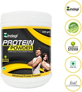 Zindagi Protein Powder With Stevia - Family Nutrition - Daily Protein Powder Sugar-Free (200gm)