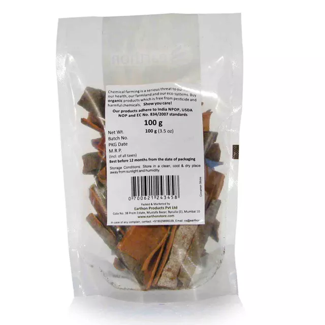 Earthon Cinnamon Sticks - Dalchini (2 X 100gm)