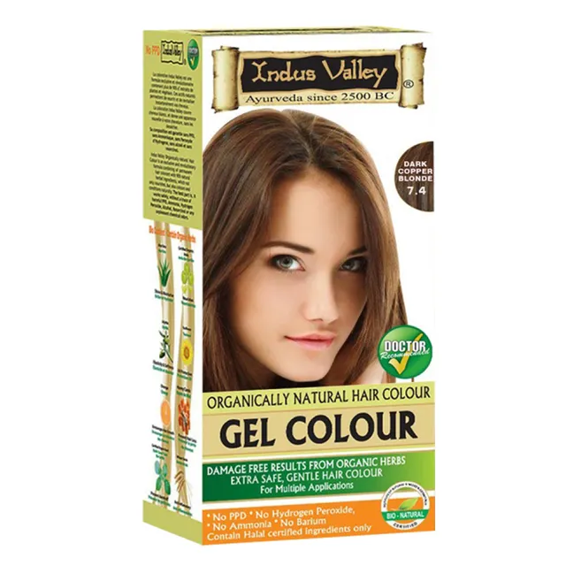 Indus Valley Gel Colour-Dark Copper Blonde Gel (190gm)