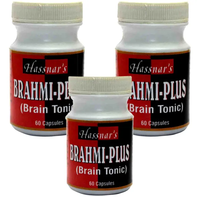 Hassnar's Brahmi Plus Capsules (3 X 60 Capsules)