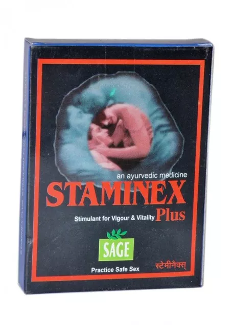 Sage Herbals Staminex Stimulating For Vigor & Vitality Plus (10 Capsules)