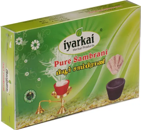 Iyarkai Herbal Pure Sambrani (3 X 12 Pieces)
