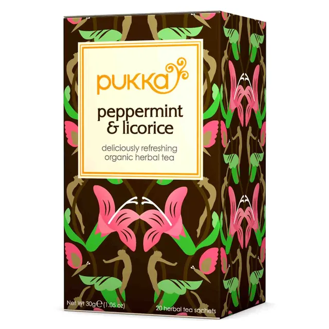 Pukka Peppermint & Licorice Tea (20 Tea Sachets)