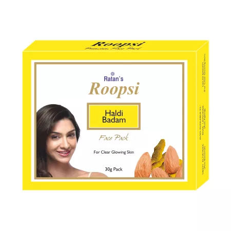 Ratan's Roopsi Haldi Badam Face Pack (10 X 30gm)