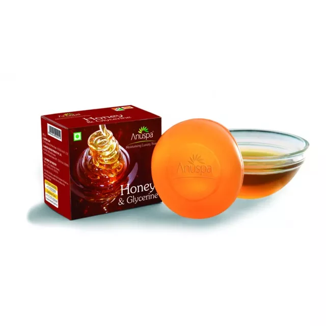 Anuspa Herbal Honey Glycerine for Baby Soft Skin Bathing Soap (3 X 125gm)