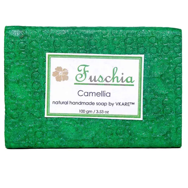 Fuschia Camellia Handmade Glycerine Soap (100gm)