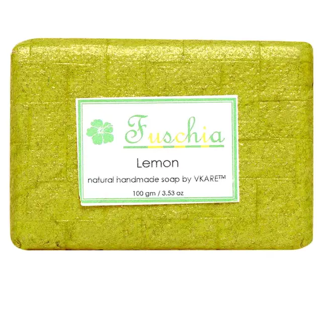 Fuschia Lemon Handmade Glycerine Soap (100gm)