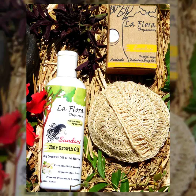 La Flora Organics SUNDARI-Traditional Combo (100ml Oil/200gm Soap)