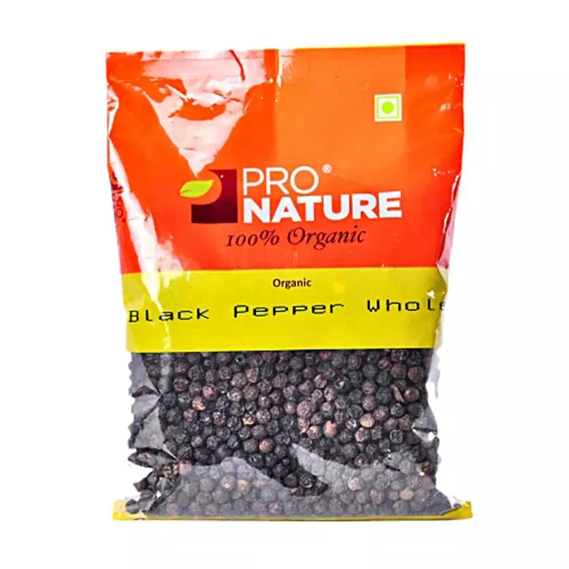 Pro Nature Organic Black Pepper Whole (100gm)