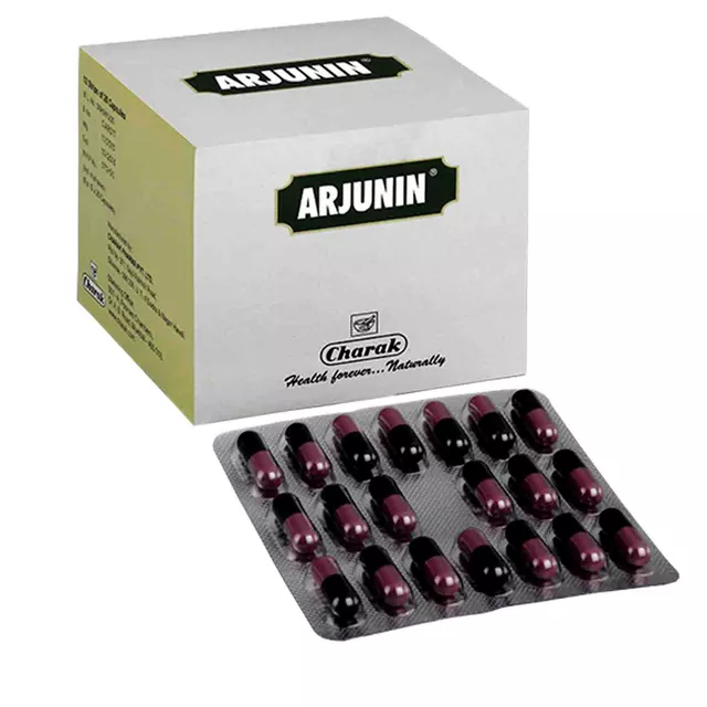 Charak Pharma Arjunin Capsules (2 X 20 Capsules)