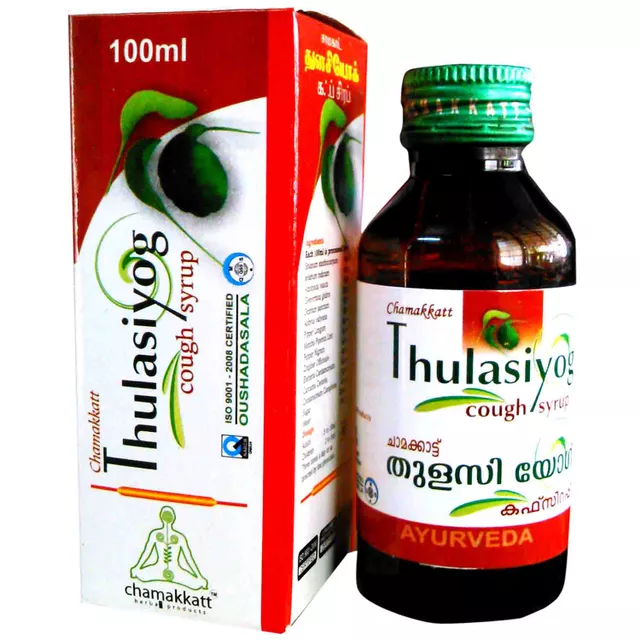 Chamakkatt Herbal Thulasiyog Cough Syrup (2 X 100ml)