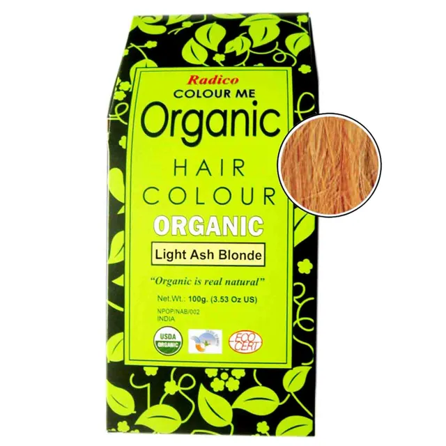 Radico Organic Hair Color Light Ash Blonde Powder (100gm)
