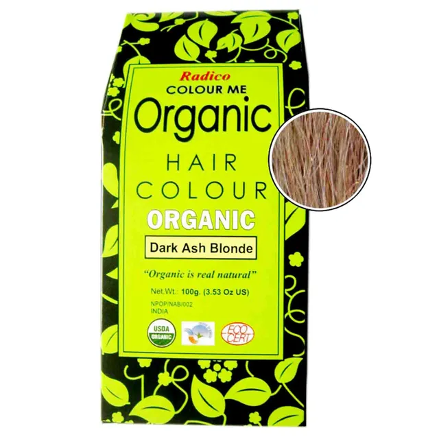 Radico Organic Hair Color Dark Ash Blonde Powder (100gm)