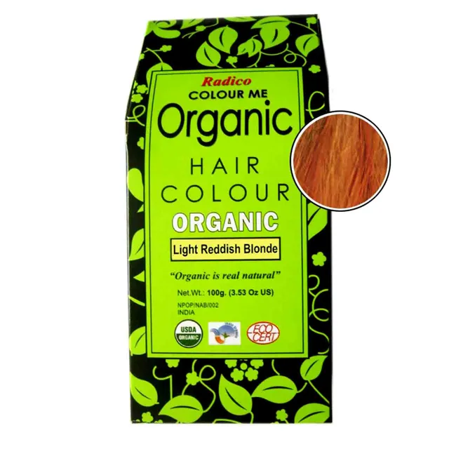Radico Organic Hair Color Light Reddish Blonde Powder (100gm)