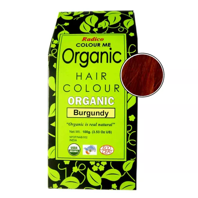 Radico Organic Hair Color Burgundy Powder (100gm)