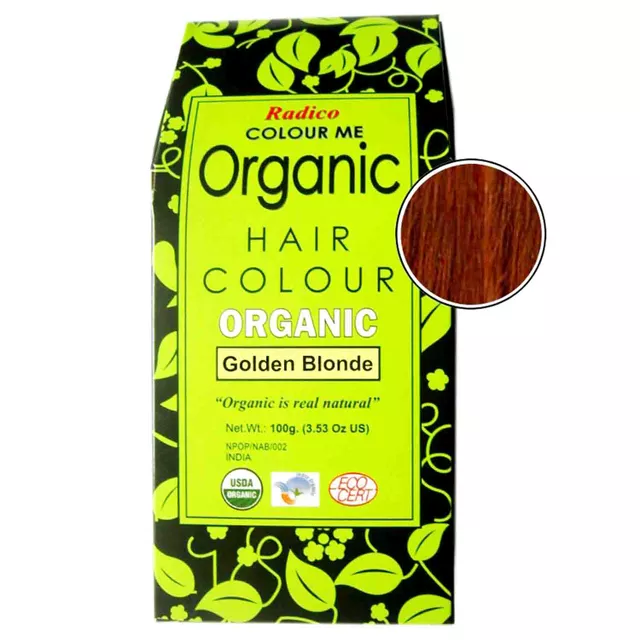 Radico Organic Hair Color Golden Blonde Powder (100gm)